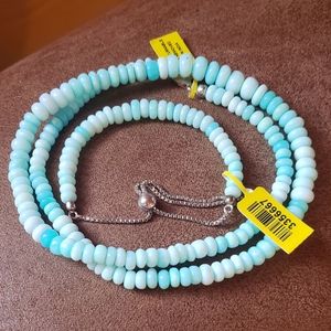 Blue Opal Set, Genuine Peruvian Blue